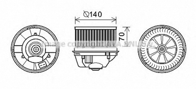 AVA QUALITY COOLING fd8496 -  Электродвигатель, вентиляция салона